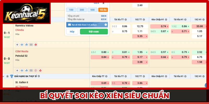 Bí quyết soi kèo xiên siêu chuẩn
